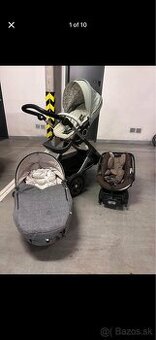 Stokke Trailz set - kočík, sedačka, ISOFIX atd