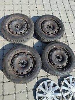 Sada kolies R15 (plechové disky +pneu), rozteč 5x100