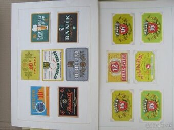 1945-1990 stará sbírka č.1 pivní etikety Slovensko - 4000ks