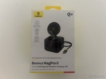 #L0226 Baseus MagPro II 7v1 USB-C HUB + Qi2 bezdrôtová nabíj