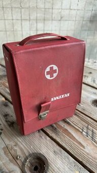autolekárnička Sanitak 1977 – Plná dobová výbava-Jawa,Škoda