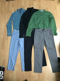 Detské oblekové nohavice a košeľa - 1
