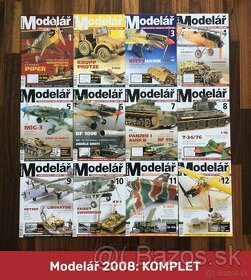 Predám časopisy Modelář - komplet ročník 2008