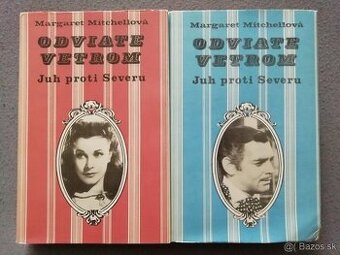 Predám 2 knihy- Odviate vetrom - Juh proti severu I., II. - 1