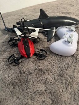 Dialkovo ovladany zralok+dron zadarmo -12€