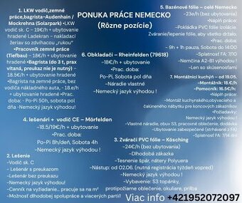 HĽADÁME POSILY DO NÁŠHO TÍMU – Nemecko