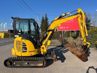 Minibager minirypadlo Komatsu PC35MR-5, Powertilt Kubota CAT