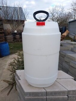 predam plastové barely 50l dvojité hrdlo