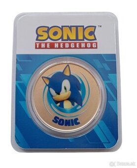 Stříbrná mince 1 OZ Sonic Hedgehog