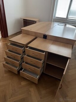 Kancelárske stoly, šuflíkové kontajnery, skrinky