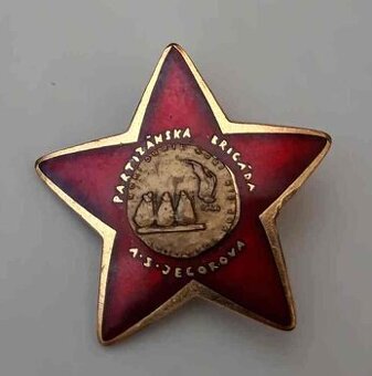 Predam hviezdu-Parizanska brigada Jegorov.