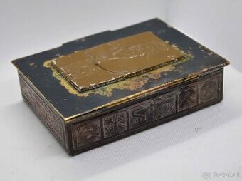 Stará mosadzná krabička maďarskej armády (cca 1970-80)