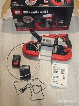 Ručná aku pásová píla Einhell TE-MB 18/127