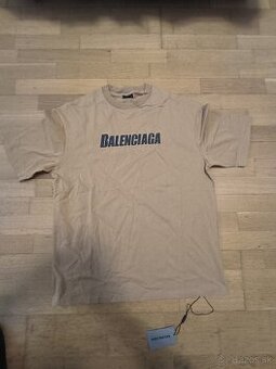 Tričko Balenciaga Veľkosť M Hnedé