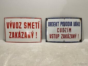 AKCIA - Smaltované tabule - 80€