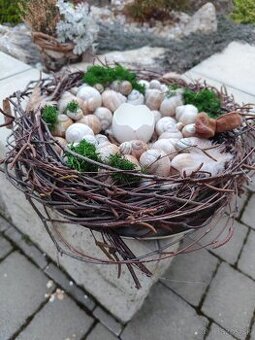 Jarná dekorácia  prírodná okrúhla