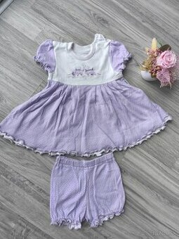 Krásne šaty s kraťasmi Richelieu veľkosť 80-86