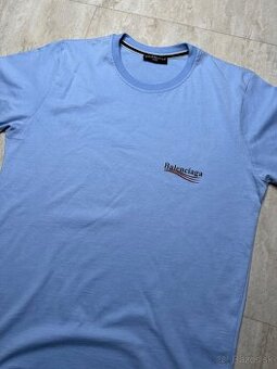 Balenciaga tričko svetlomodré