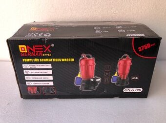 Kalové liatinové čerpadlo s plavákom do žumpy