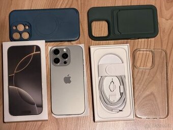 Apple iPhone 16 PRO 128GB prírodný titán + nabíjačka Apple
