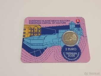 Zberateľská karta 2€ 2026 (Coincard) - Trenčín