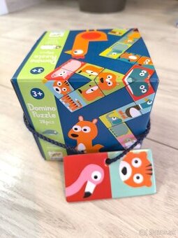 Obojstranné puzzle - domino Djeco