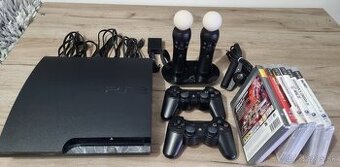 Sony PlayStation 3 320GB + Pohybový ovládač + 6 Hier