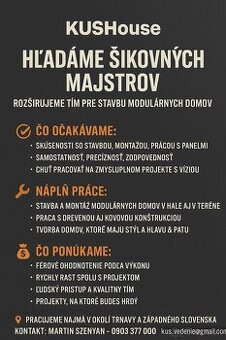 Montaznik Modularne stavby