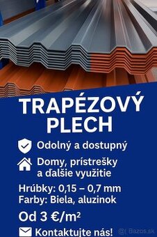 Trapézové plechy SKLADOM