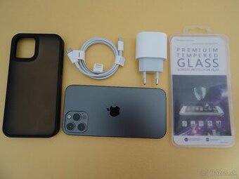 iPhone 12 PRO 128GB GRAPHITE - ZÁRUKA 1 ROK - 100% BATERIA