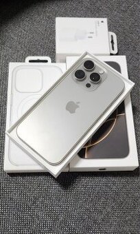 iPhone 16 Pro 256GB Natural Titanium, stav batérie 100%