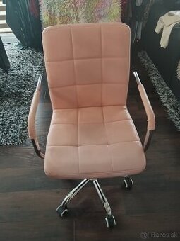 Kancelárska ružova stolička