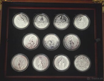 Investičné strieborné mince - 1 Oz, 1/2 Oz, 2 Oz série