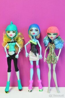 Monster High bábiky Ghoulia, Abbey, Lagoona