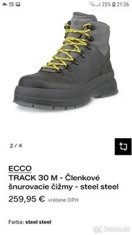 ecco kozene topanky 44, nove