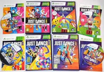 Kinect hry pre Xbox 360 Just Dance, Zumba, Sports