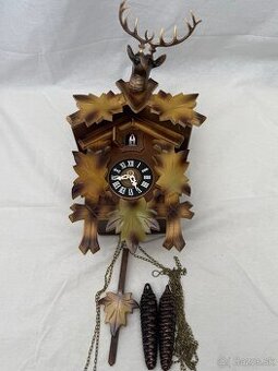 Kukuckove hodiny s jelenom (ako nove) Zapadne Nemecko