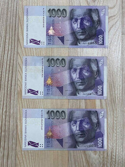 Slovenské bankovky / koruny 1000 SK
