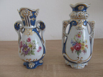 Porcelánové vázičky Royal Dux  pár, jedna v original krabici