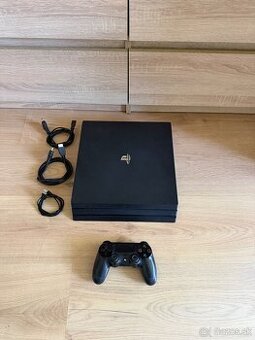 Sony PlayStation 4 Pro 1TB , originál ovládač a kabeláž