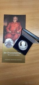 10 euro Ján Chryzostom Korec Slovensko proof