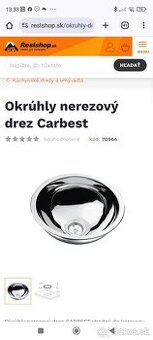 Nerezovy drez
