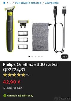 Philips OneBlade 360 QP2724/31 NOVÝ