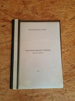 Gegenwärtige deutsche Lexikologie