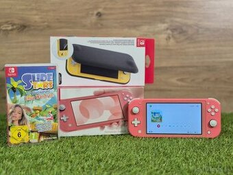 Nintendo Switch Lite Coral + Slide Stars hra a púzdro