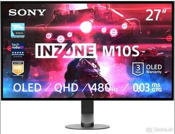 27" a 480Hz OLED monitor Sony INZONE M10S