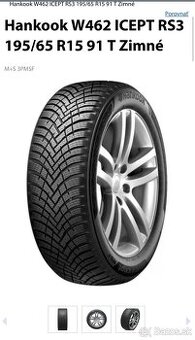 Nové Zimné pneu 195/65 R15 Hankook
