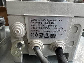 Systemair REU 1.5 regulátor pre kruhové ventilátory