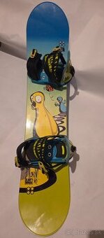Predám snowboard s viazanim 128cm