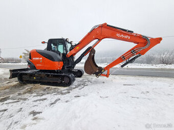 Pásové rýpadlo Kubota KX080-4 s dlhým ramenom 8,5 tony PLUS